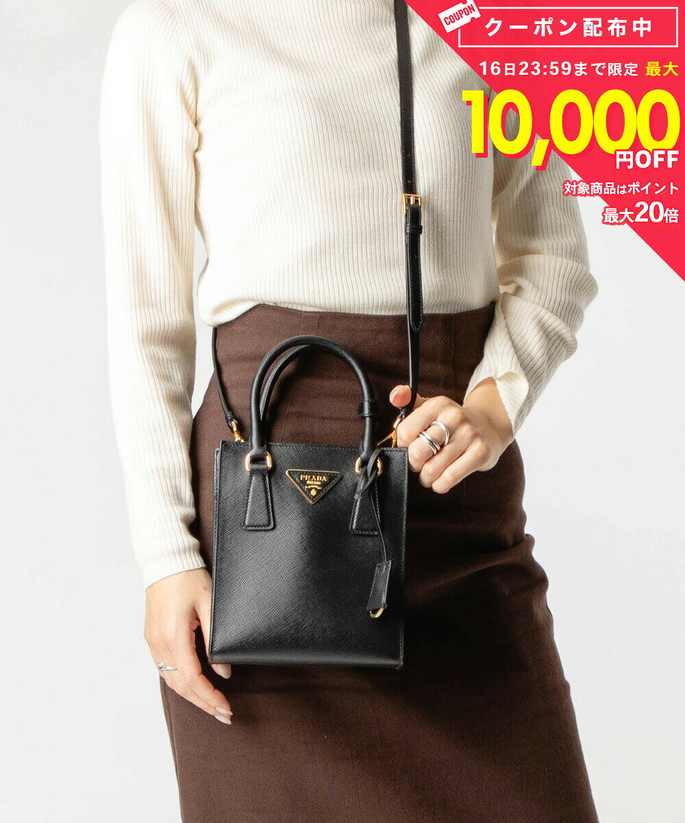 プラダ PRADA 1BA358 NZV ショルダーバッグ SAFFIANO MINI TOTE BAG レディース バッグ ハンドバッグ ミニバッグ サフィアーノ ルクス レザー トライアングルロゴ クロスボディ 鞄 お出かけ クリスマス ギフト プレゼント ブラック