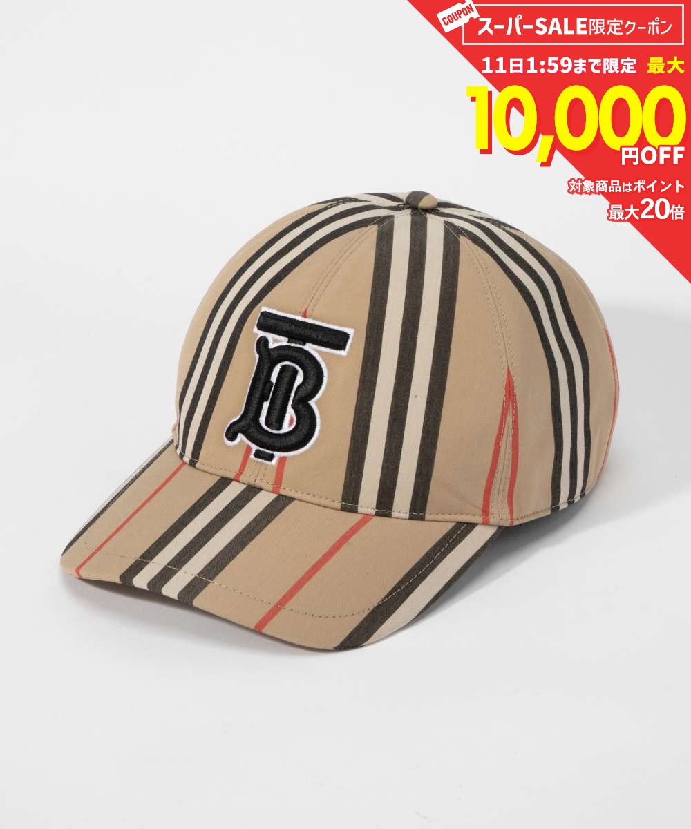 バーバリー BURBERRY メンズ レディース 帽子 キャップ ベースボールキャップ モノグラムモチーフ アーカイブベージュ S / M / L 8026924 イタリア製