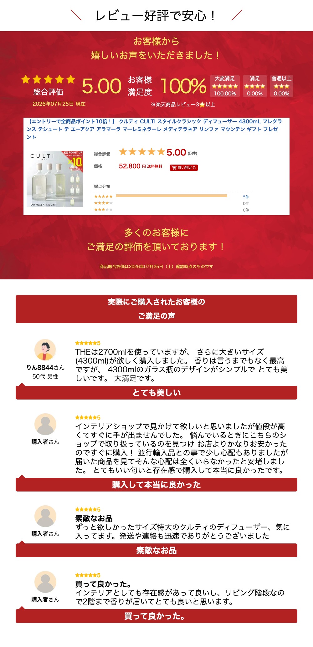 ����ƥ� CULTI �������륯�饷�å� �ǥ��ե塼���� 4300mL �ե쥰��� �ƥ��塼�� �� ���������� ����ޡ��� �ޡ���ߥͥ顼�� ��ǥ��ƥ�ͥ� ���ե� �ޥ���ƥ� ���ե� �ץ쥼���