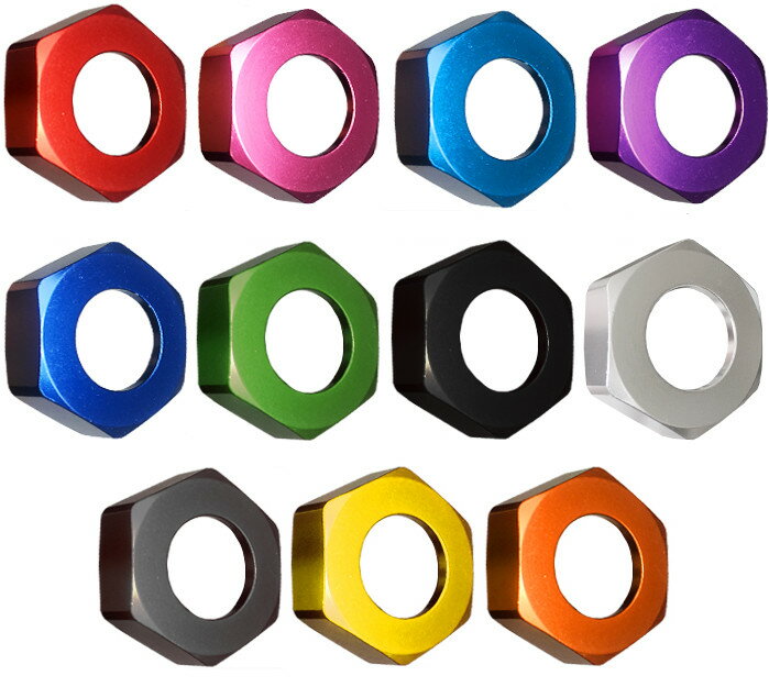 【COTRAX】ナンバーシールカバー 封印カバー 封印リング+3M厚手両面テープ アルミ製 車 キャップの裏側 貼り付けるだけ 取付簡単 汎用 ヘキサゴン(全11色)のサムネイル