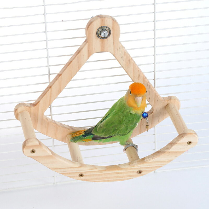鳥が止まり木の上で左右に揺れて、日々の活動に楽しさを加えます 天然木材を採用しており、つついたり噛んだりしにくく.丈夫で、長期間使用できます オウム、インコ、オカメインコ、コニュア、セキセイインコ、フィンチ、、その他多くの小型・中型の鳥に適しています 簡単に設置でき、安全で安定しています