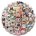 ラブブ Labubu ステッカー 55枚セット 防水シール アニメ キャラクター 周辺 萌えグッズ 手帳 シール 装飾品 かわいい 漫画 DIYステッカー 人気 キャラクター風 防水 デコシール おしゃれ