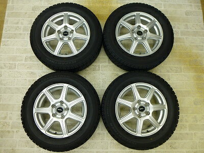 中古 スタッドレスタイヤ アルミホイール付 ブリヂストン アイスパートナー 195/65R15 4本 ホンダ ステップワゴン等 中古 スタッドレスタイヤ 【中古】