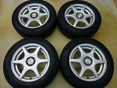 中古 スタッドレス タイヤ アルミホイール付　ダンロップ　DSX-2　175/65R14　4本　中古 スタッドレス タイヤ 【中古】