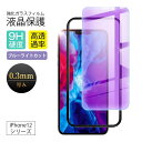 【2枚セット】iPhone 16 15 14 13 12シリーズ機種用 ブルーライトカット 強化ガラスフィルム iPhone16 16Pro 16Plus 16...