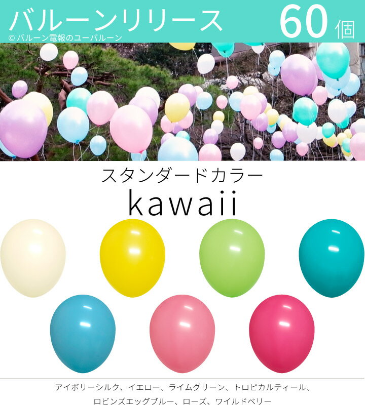 バルーンリリース 60本 結婚式 ウェディング 二次会 イベ