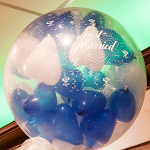 バルーン スパーク 大型 結婚式 演出 ウェディング 二次会 イベント 風船 誕生日 パーティー 演出 東京都心対象サービス ブルー×ホワイト 港区 中央区 品川区 目黒区 渋谷区 新宿区 千代田区