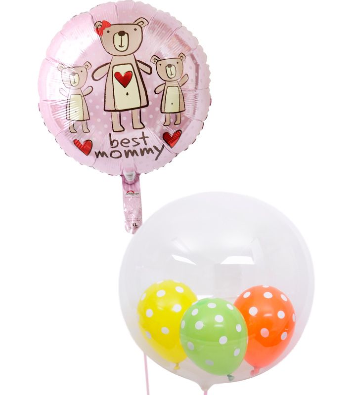 【あす楽/土日祝発送/即日】母の日 バルーン ギフト 電報 カーネーション 花 おしゃれ プレゼント 感謝 贈り物 サプライズ 即日 g-mtr-0004 ヘリ...