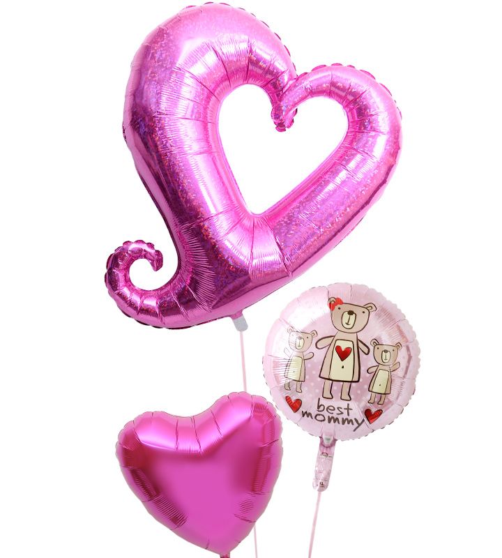 【あす楽/土日祝発送/即日】母の日 バルーン ギフト 電報 カーネーション 花 おしゃれ プレゼント 感謝 贈り物 サプライズ 即日 g-mtr-0016 ヘリ...