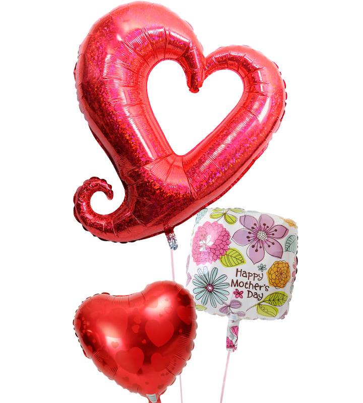 【あす楽/土日祝発送/即日】母の日 バルーン ギフト 電報 カーネーション 花 おしゃれ プレゼント 感謝 贈り物 サプライズ 即日 g-mtr-0023 ヘリ...