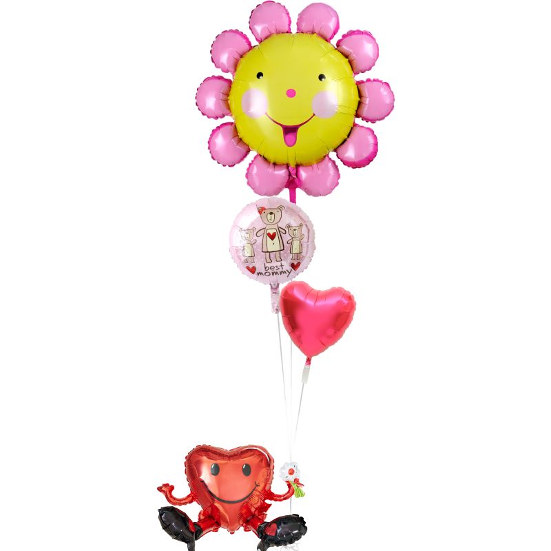 【あす楽/土日祝発送/即日】母の日 バルーン ギフト 電報 カーネーション 花 おしゃれ プレゼント 感謝 贈り物 サプライズ 即日 g-mtr-0031 ヘリ...