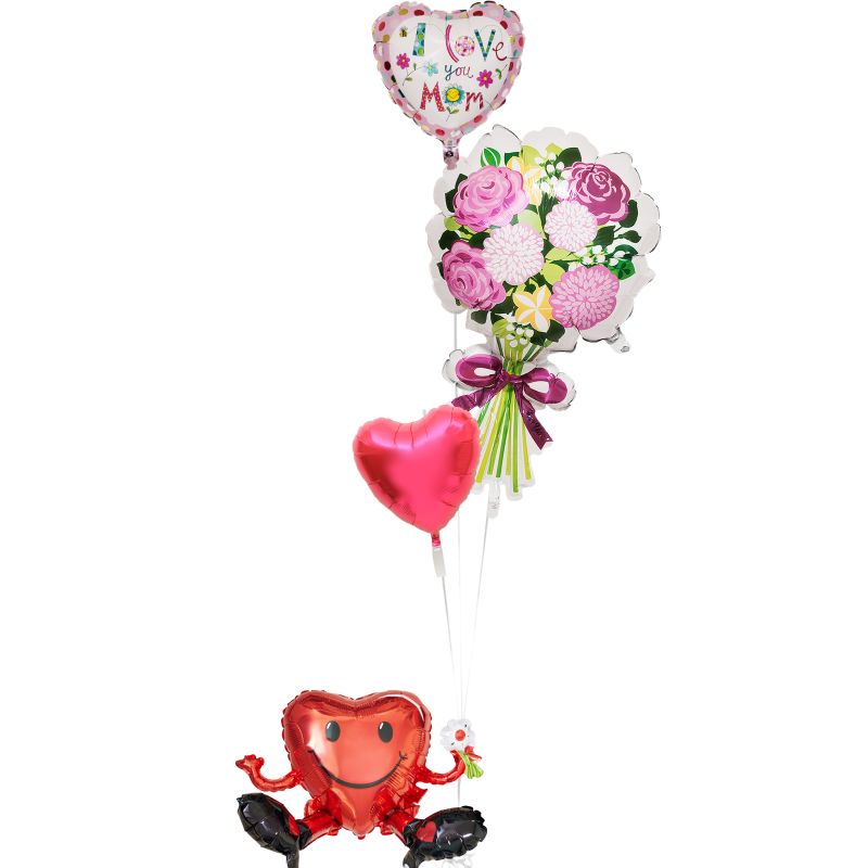 【あす楽/土日祝発送/即日】母の日 バルーン ギフト 電報 カーネーション 花 おしゃれ プレゼント 感謝 贈り物 サプライズ 即日 g-mtr-0053 ヘリ...