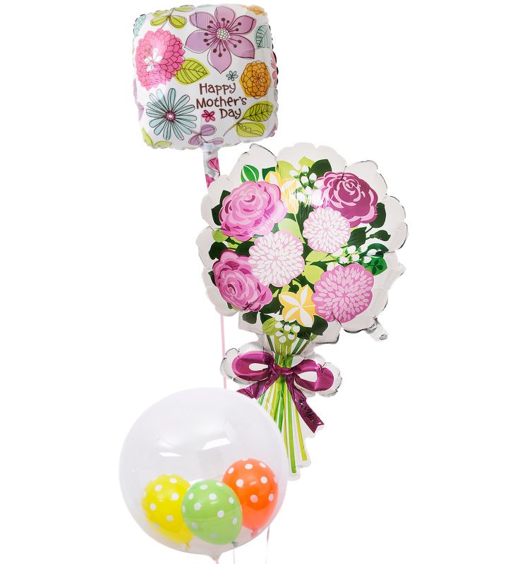 【あす楽/土日祝発送/即日】母の日 バルーン ギフト 電報 カーネーション 花 おしゃれ プレゼント 感謝 贈り物 サプライズ 即日 g-mtr-0060 ヘリ...