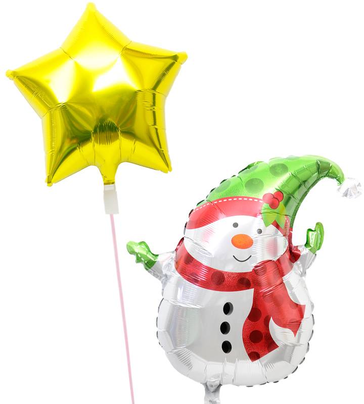 【あす楽/土日祝発送/即日】クリスマス バルーン 風船 電報 飾り付け 装飾 プレゼント パーティー おしゃれ ホームパーティー サプライズ ギフト 即日 g-xms-0009 ヘリウムガス入り 浮いて届く 写真映え【楽ギフ_メッセ入力】【あす楽_年中無休】