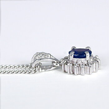 サファイヤ ペンダント 0.5ct Pt100の紹介画像3