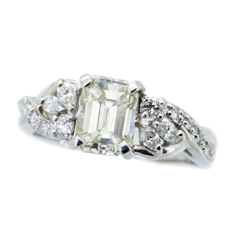 SIクラスエメラルドカットダイヤモ...