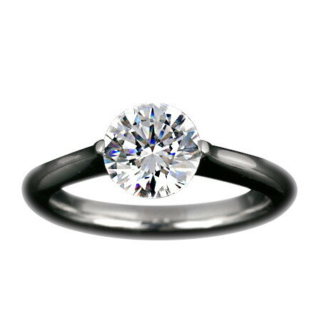 『Pt900空枠』婚約指輪用空枠爪無しタイプ1.0ct ダイヤモンド用 Pt900