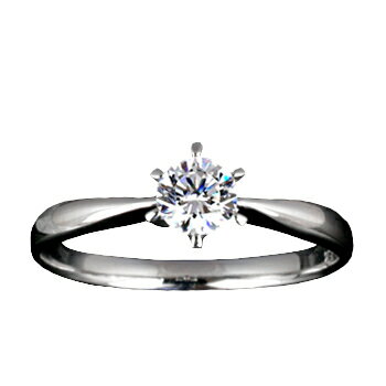 『Pt900空枠』婚約指輪用空枠ティーファニー爪タイプ0.2ct ダイヤモンド用 Pt900