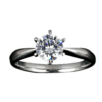 『Pt900空枠』婚約指輪用空枠ティファニー爪タイプ0.5ct ダイヤモンド用 Pt900