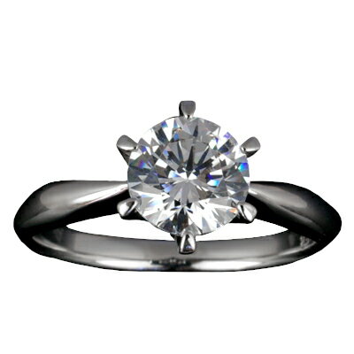 『Pt900空枠』婚約指輪用空枠ティファニー爪タイプ1.0ct ダイヤモンド用 Pt900