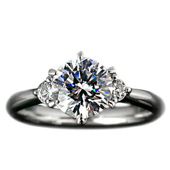 『Pt900空枠』婚約指輪用空枠6本爪タイプ1.0ct ダイヤモンド用 Pt900