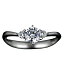 『Pt900空枠』婚約指輪用空枠6本爪タイプ0.3ct ダイヤモンド用 Pt900