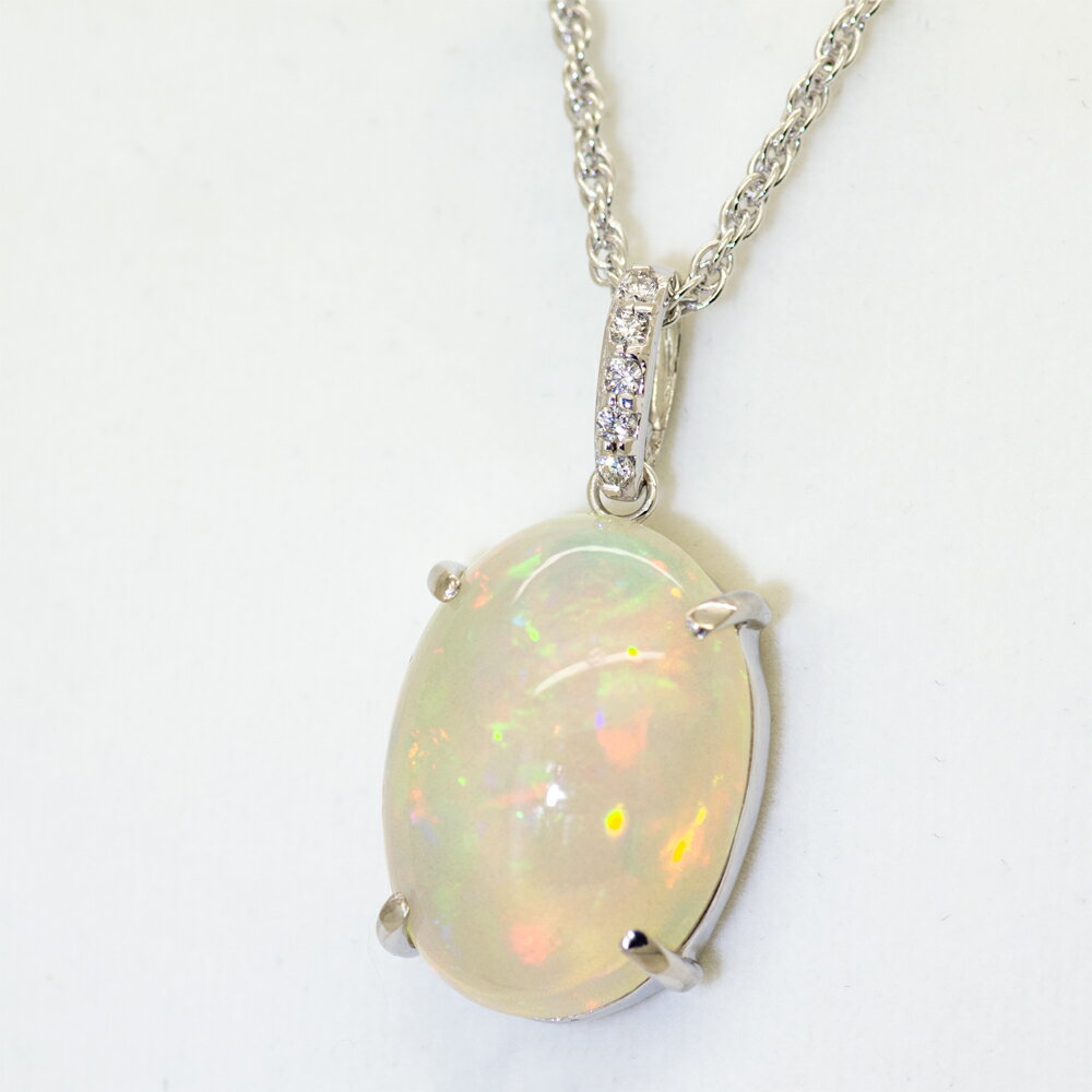 乐天商城 - 【限定1点】オパール ペンダント 10.68ct K18WG