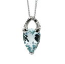 【選べる地金】アクアマリン ペンダント 3.0ct K10WG/K10YG