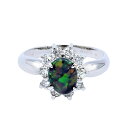 ブラックオパール リング 0.64ct Pt950