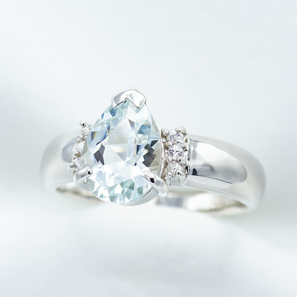 アクアマリン リング 1.5ct Pt100の紹介画像2