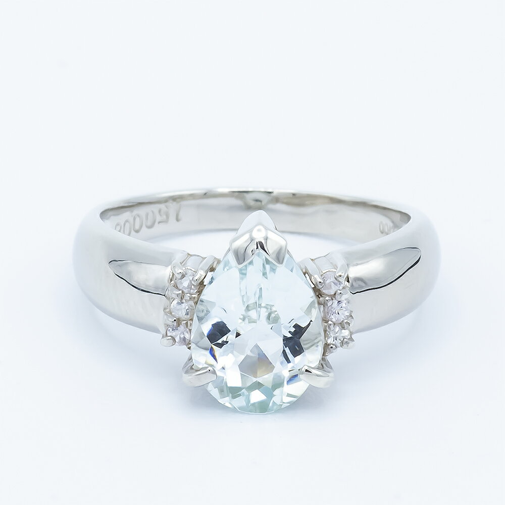 アクアマリン リング 1.5ct Pt100の紹介画像3