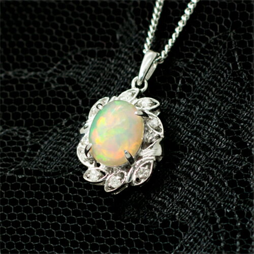 オパール ペンダント 1.0ct Pt100