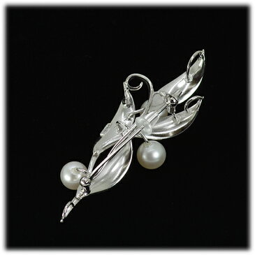 アコヤ パール ブローチ 7.0mm 3個付き【SV925】【アコヤ 真珠】