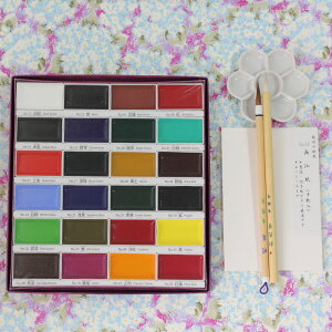 絵手紙セット(顔彩24色 墨運堂製)絵手紙教室 材料 ギフト 趣味 古希 米寿 絵てがみセット 楽ギフ のし 墨彩画 鶴太郎 道具 年賀状 春夏秋冬 教室 書き方 初心者 道具 ぬり絵 塗り絵 ギフト プレゼント 絵手紙 キット通販セール 年賀状印刷 年賀状作成ソフト セール