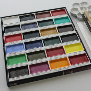 絵手紙セット(顔彩24色 墨運堂製)絵手紙教室 材料 ギフト 趣味 古希 米寿 絵てがみセット 楽ギフ のし 墨彩画 鶴太郎 道具 年賀状 春夏秋冬 教室 書き方 初心者 道具 ぬり絵 塗り絵 ギフト プレゼント 絵手紙 キット通販セール 年賀状印刷 年賀状作成ソフト セール