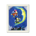 ディズニー 版画 ミッキー ミニー 三日月の夜想曲 5506 版画ディズニー版画(ジクレー)絵画 人物画 額入りインテリア 壁 おしゃれ 壁掛け リビング 寝室...