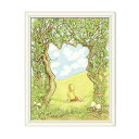 ディズニー 版画 プー プーさん クリストファーロビン Dreamofpooh 5502 庭 版画ディズニー版画(ジクレー)絵画 人物画 額入りインテリア 壁 ...