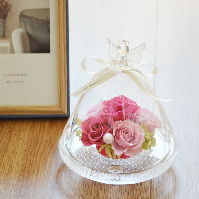 遅れてごめんね 母の日 誕生日プレゼント 父の日 誕生日 プリザーブドフラワー ガラスドーム アレンジ..