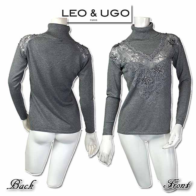 【合わせ買い対象】OUTLET　フランス"LEO & UGO" バイヤーIKUKOお薦め！ フラワー レースが綺麗なター..