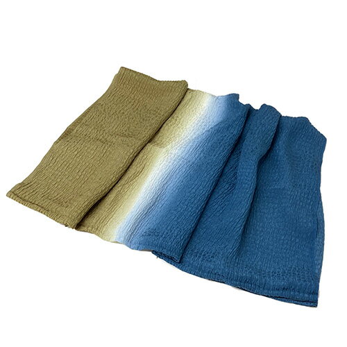 ショール 青 抹茶色 未使用品 グラデーション 和装 レディース 【中古】【ネコポス配送】 ショール 青 抹茶色 未使用品 グラデーション 和装 レディース 【中古】【ネコポス配送】