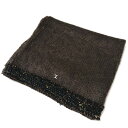 シャネル マフラー ココマーク ダークブラウン モヘア ツイード こげ茶色【中古】 CHANEL ブランド アパレル(4)