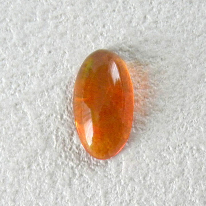 ファイアオパール 3.583ct ルース ソーティングメモ オーバル カボション大粒 一個 材料 素材 天然石 パーツ 【中古】【ネコポス配送】