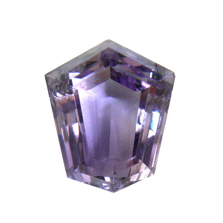 アメジスト 17.821ct ルース ファンシーカット 六角形 紫水晶 アメシスト ソーティングメモ 一個 大粒 材料 素材 天然石 パーツ 【中古】【ネコポス配送】