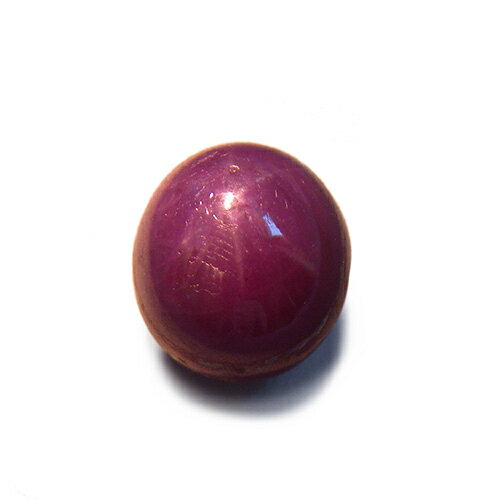 スターサファイア ルース 5.757ct 赤紫系 オーバル 裸石 素材 材料 パーツ 貴石 天然石 【中古】【ネコポス配送】