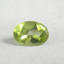 ペリドット 0.659ct ルース 裸石 オーバル 一粒 一個 カボションファセット 材料 素材 天然石 パーツ【中古】【ネコポス配送】(4)