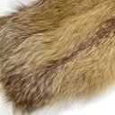 レッドフォックス はぎれ 約90cm 約112g 毛皮 FOX リアルファー レザー 革 素材 材料 【中古】