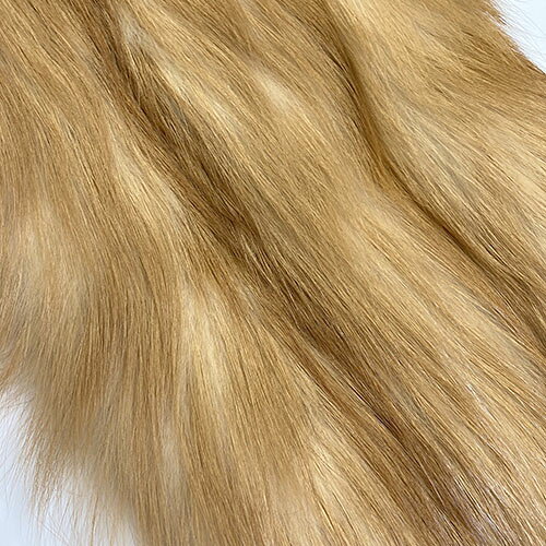 レッドフォックス はぎれ 約90cm 約158g 毛皮 FOX リアルファー レザー 革 素材 材...