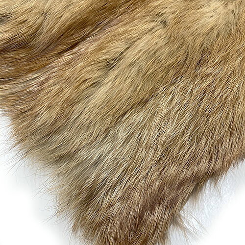 レッドフォックス はぎれ 約90cm 約158g 毛皮 FOX リアルファー レザー 革 素材 材...