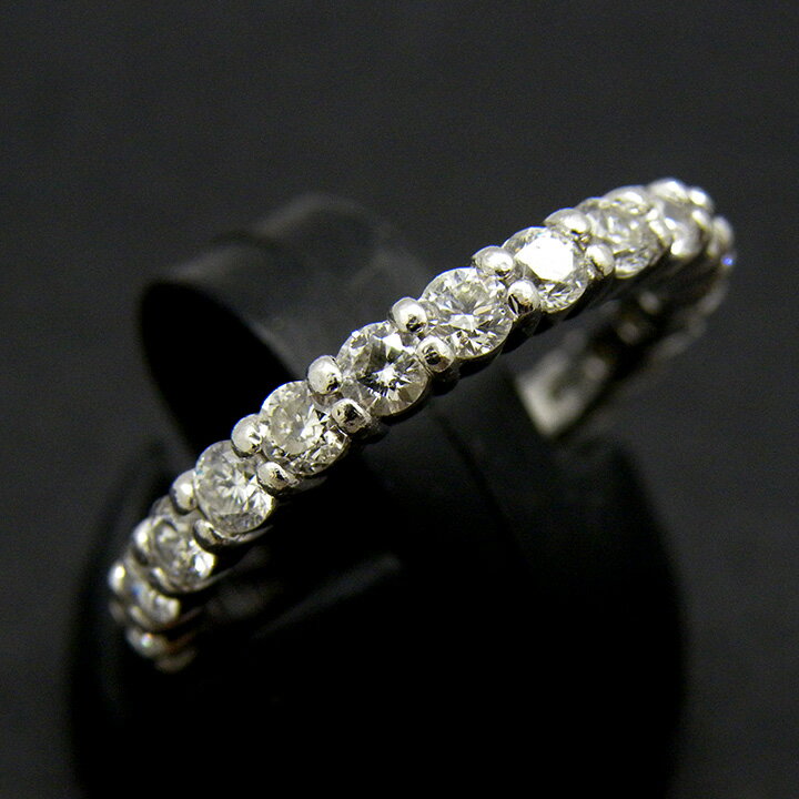 Diamond - ダイヤモンド リング プラチナ 12号 D1.11ct PT900 ハーフエタニティ ジュエリー 指輪 【中古】