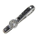 ブラックダイヤモンド ペンダントトップ ホワイトゴールド D0.348ct 0.08ct K18WG 18K 18金 カラーダイヤ 2WAY ジュエリー TOP 【新品】